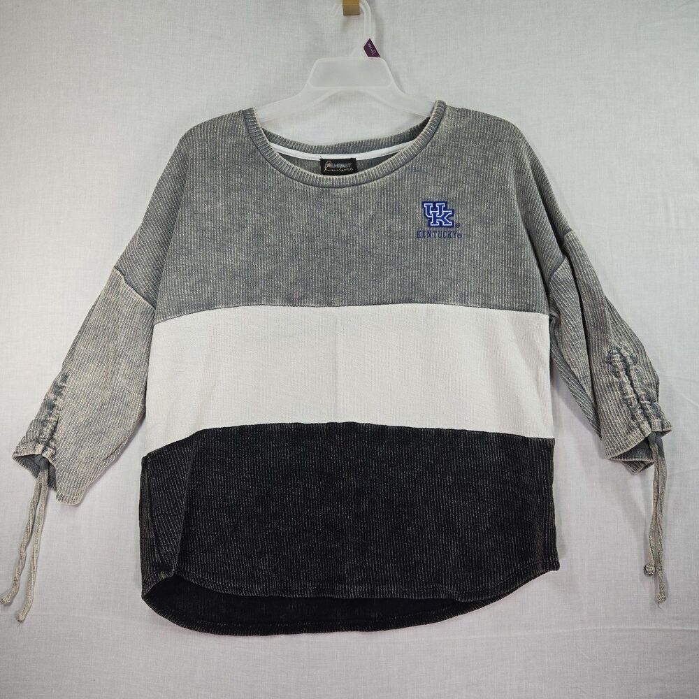 Kentucky Wildcats GameDay Grey Colorblock Tunic Shirt Top Women's XL Sportswear